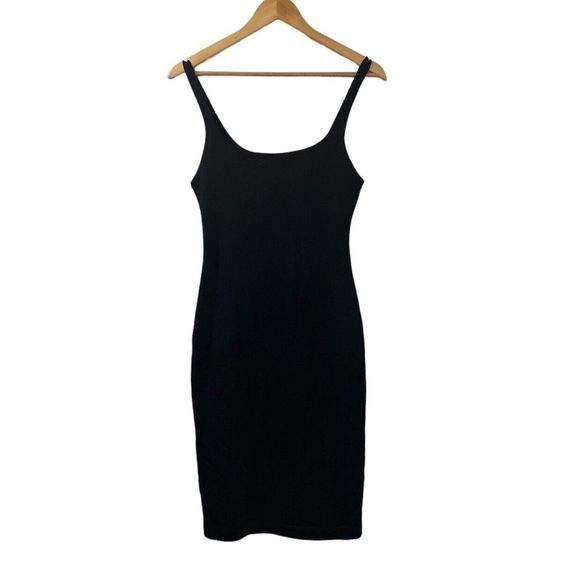 Zara Dresses Zara Tank Dress Bodycon Basic Staple Dress Black Size